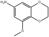 1,4-Benzodioxin-6-amine, 2,3-dihydro-8-methoxy- Structure