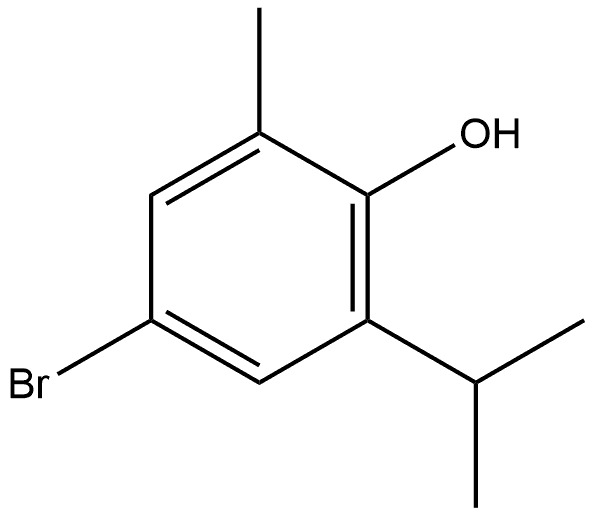 4-Bromo-2-methyl-6-(1-methylethyl)phenol Structure