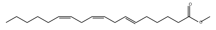 6,9,12-Octadecatrienoic acid, methyl ester, (6E,9Z,12Z)- Structure