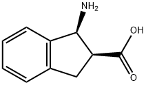 1H-Indene-2-carboxylic acid, 1-amino-2,3-dihydro-, (1S,2S)- 구조식 이미지