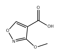 4-Isoxazolecarboxylic acid, 3-methoxy- 구조식 이미지