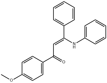 2-Propen-1-one, 1-(4-methoxyphenyl)-3-phenyl-3-(phenylamino)-, (Z)- (9CI) 구조식 이미지