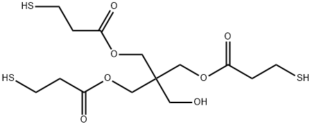 Propanoic acid, 3-mercapto-, 1,1'-[2-(hydroxymethyl)-2-[(3-mercapto-1-oxopropoxy)methyl]-1,3-propanediyl] ester 구조식 이미지