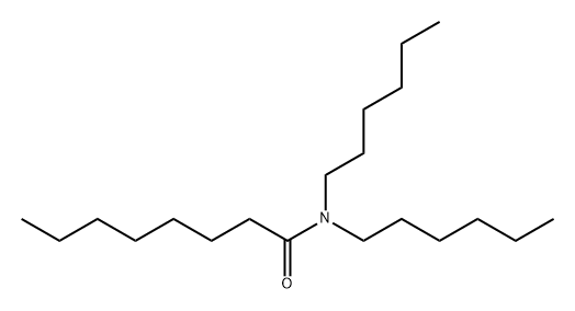 Octanamide, N,N-dihexyl- Structure