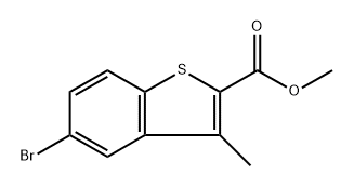 methyl 5-bromo-3-methylbenzo[b]thiophene-2-carboxylate Structure