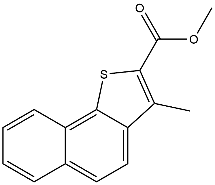 Methyl 3-methylnaphtho[1,2-b]thiophene-2-carboxylate Structure