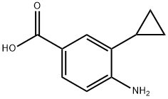 4-Amino-3-cyclopropylbenzoic acid Structure