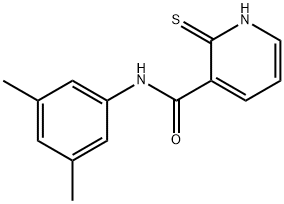 3-Pyridinecarboxamide,N-(3,5-dimethylphenyl)-1,2-dihydro-2-thioxo-(9CI) 구조식 이미지