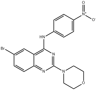 6-Bromo-2-morpholino-N-(4-nitrophenyl)quinazolin-4-amine Structure