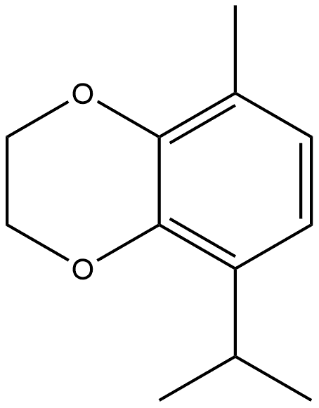 2,3-Dihydro-5-methyl-8-(1-methylethyl)-1,4-benzodioxin Structure