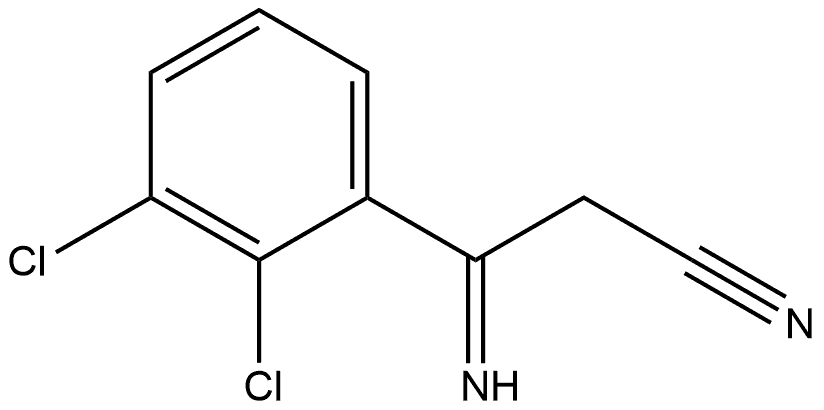 Benzenepropanenitrile, 2,3-dichloro-β-imino- Structure