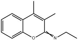 Ethanamine, N-(3,4-dimethyl-2H-1-benzopyran-2-ylidene)- Structure