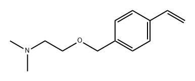 Ethanamine, 2-[(4-ethenylphenyl)methoxy]-N,N-dimethyl- Structure