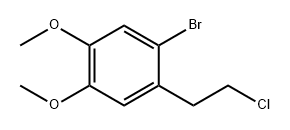 Benzene, 1-bromo-2-(2-chloroethyl)-4,5-dimethoxy- 구조식 이미지