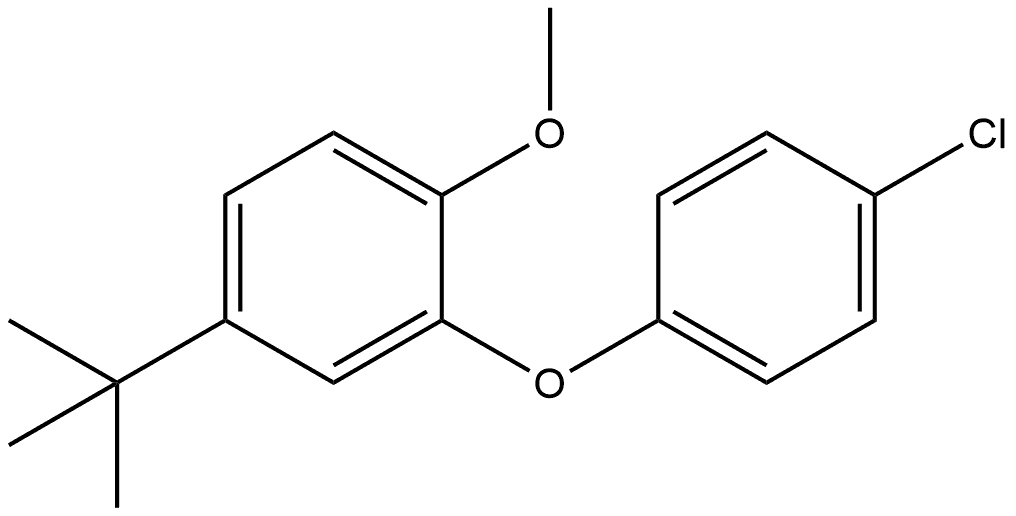 2-(4-Chlorophenoxy)-4-(1,1-dimethylethyl)-1-methoxybenzene Structure