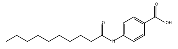 Benzoic acid, 4-[(1-oxodecyl)amino]- Structure