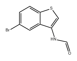 5-bromo-3-formylaminobenzothiophen Structure