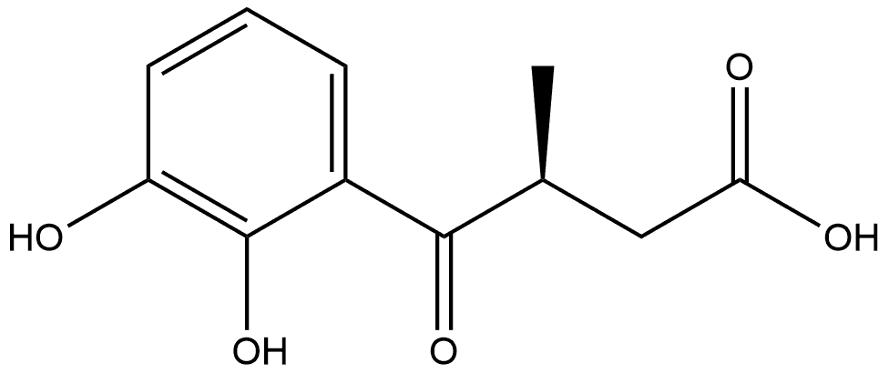 Benzenebutanoic acid, 2,3-dihydroxy-β-methyl-γ-oxo-, (βS)- Structure