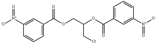 알파-클로로히드린-비스(3-니트로벤조에이트) 구조식 이미지