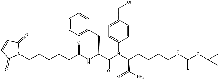 Mc-Phe-Lys(Boc)-PAB Structure