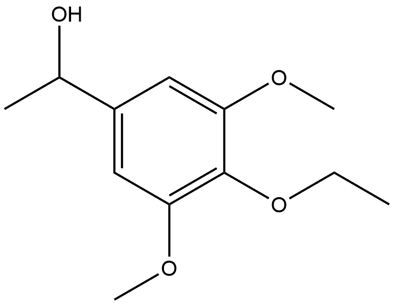 4-Ethoxy-3,5-dimethoxy-α-methylbenzenemethanol Structure