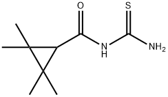 Cyclopropanecarboxamide, N-(aminothioxomethyl)-2,2,3,3-tetramethyl- 구조식 이미지
