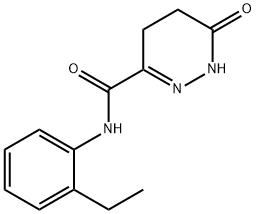 3-Pyridazinecarboxamide,N-(2-ethylphenyl)-1,4,5,6-tetrahydro-6-oxo-(9CI) Structure