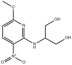 1,3-Propanediol, 2-[(6-methoxy-3-nitro-2-pyridinyl)amino]- 구조식 이미지