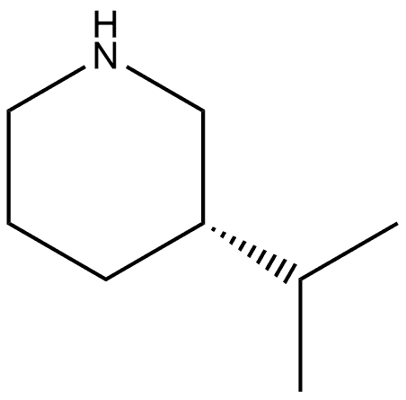 (3S)-3-(1-Methylethyl)piperidine Structure