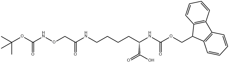 11-?Oxa-?2,?8,?12-?triazatridecanedioic acid, 3-?carboxy-?9-?oxo-?, 13-?(1,?1-?dimethylethyl) 1-?(9H-?fluoren-?9-?ylmethyl) ester, (3S)?- Structure