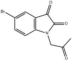 5-Bromo-1-(2-oxopropyl)indoline-2,3-dione 구조식 이미지