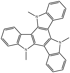 5H-Diindolo[3,2-a:3',2'-c]carbazole, 10,15-dihydro-5,10,15-trimethyl- Structure