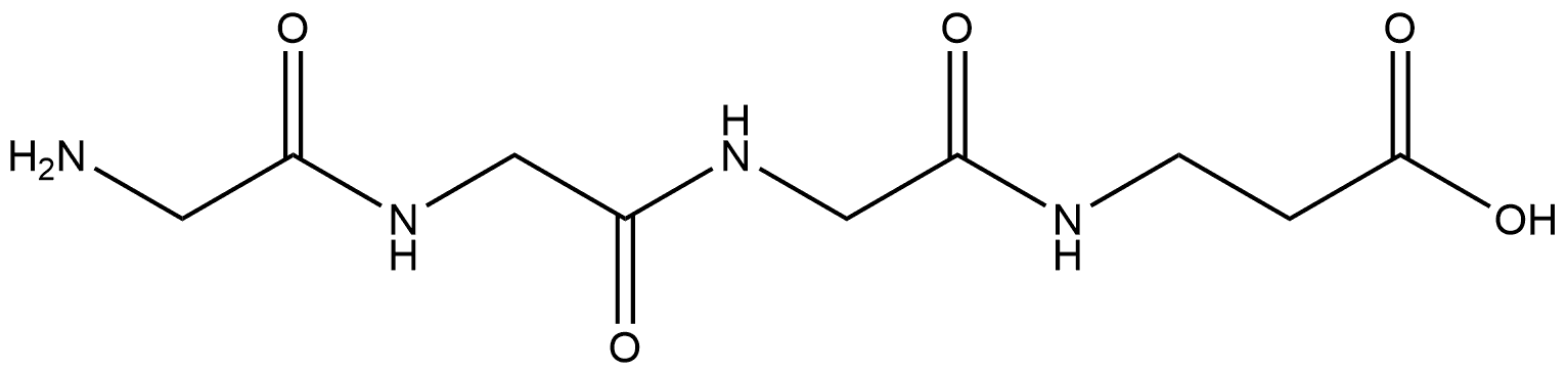 H-Gly-Gly-Gly-b-Ala-OH Structure