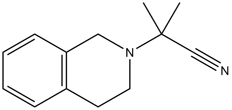 2(1H)-Isoquinolineacetonitrile, 3,4-dihydro-α,α-dimethyl- Structure