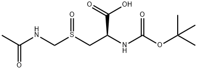 L-Alanine, 3-[[(acetylamino)methyl]sulfinyl]-N-[(1,1-dimethylethoxy)carbonyl]- Structure