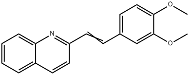 Quinoline, 2-[2-(3,4-dimethoxyphenyl)ethenyl]- Structure