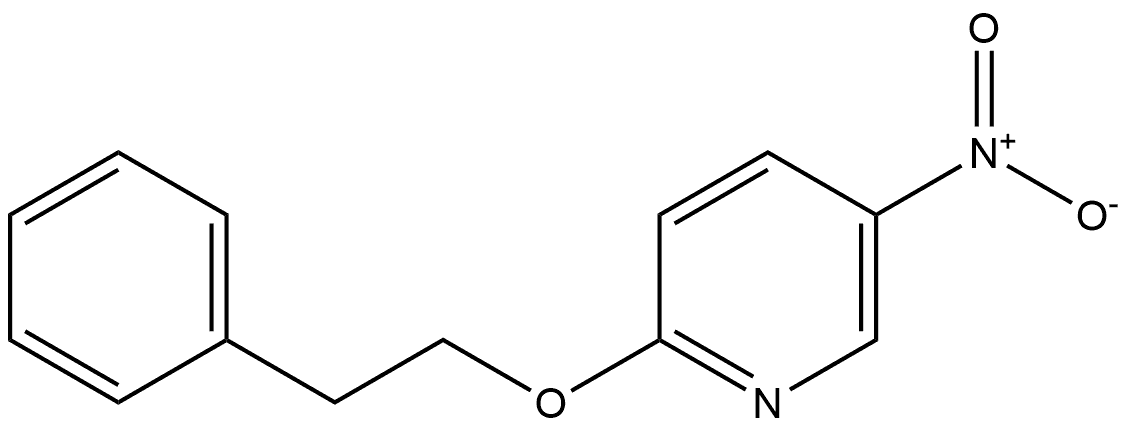 5-nitro-2-phenethoxypyridine Structure