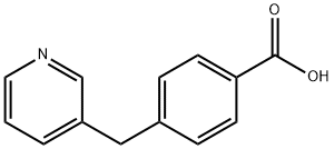 Benzoic acid, 4-(3-pyridinylmethyl)- Structure
