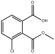 1,2-Benzenedicarboxylic acid, 3-chloro-, 2-methyl ester 구조식 이미지