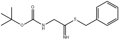 Phenylmethyl 2-?[[(1,?1-?dimethylethoxy)?carbonyl]?amino]?ethanimidothioate Structure