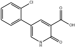 3-Pyridinecarboxylic acid, 5-(2-chlorophenyl)-1,2-dihydro-2-oxo- Structure