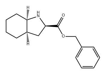 1H-Indole-2-carboxylic acid, octahydro-, phenylmethyl ester, (2R,3aR,7aR)- Structure