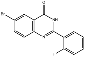 4(3H)-Quinazolinone, 6-bromo-2-(2-fluorophenyl)- 구조식 이미지