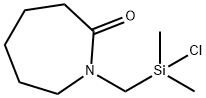 1-((Chlorodimethylsilyl)methyl)azepan-2-one Structure