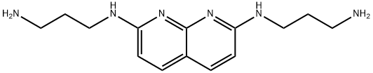 1,8-Naphthyridine-2,7-diamine, N2,N7-bis(3-aminopropyl)- Structure