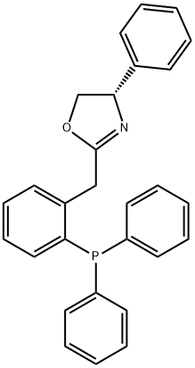 Oxazole, 2-[[2-(diphenylphosphino)phenyl]methyl]-4,5-dihydro-4-phenyl-, (4S)- Structure