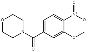 Methanone, (3-methoxy-4-nitrophenyl)-4-morpholinyl- 구조식 이미지