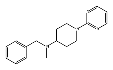 4-Piperidinamine, N-methyl-N-(phenylmethyl)-1-(2-pyrimidinyl)- Structure