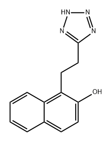 2-Naphthalenol, 1-[2-(2H-tetrazol-5-yl)ethyl]- Structure