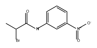 Propanamide, 2-bromo-N-(3-nitrophenyl)- Structure